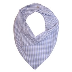 Babador Bandana Xadrez Azul Babador Bandana Xadrez Azul