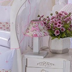Abajur Para Quarto de Bebê Laços Rosa Abajur Para Quarto de Bebê Laços Rosa