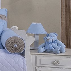 Abajur Para Quarto de Bebê Birds Azul Abajur Para Quarto de Bebê Birds Azul