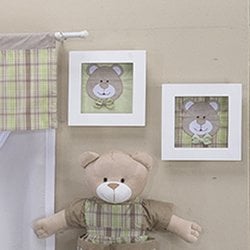 Nicho Decorativo 2 Peças Urso Baby Verde Nicho Decorativo 2 Peças Urso Baby Verde