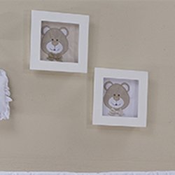 Nicho Decorativo 2 Peças Urso Baby Chocolate Nicho Decorativo 2 Peças Urso Baby Chocolate