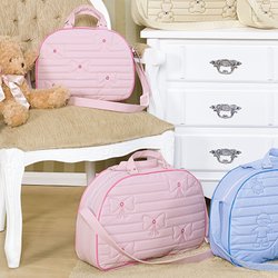 Conjunto de Bolsas Maternidade Lacinho Rosa 2 Peças Conjunto de Bolsas Maternidade Lacinho Rosa 2 Peças