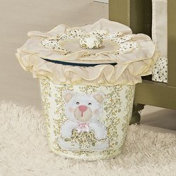 Lixeira Decorada Juju Bege Lixeira Decorada Juju Bege