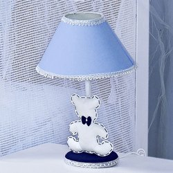 Abajur Urso Rei Azul Abajur Urso Rei Azul