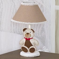 Abajur Quarto de Bebê Pequeno Urso Bege Abajur Quarto de Bebê Pequeno Urso Bege