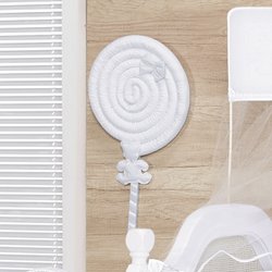 Enfeite de Porta Pirulito Realeza Branco Enfeite de Porta Pirulito Realeza Branco