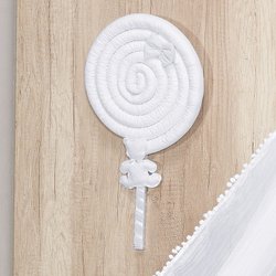 Enfeite de Porta Pirulito Imperial Branco Enfeite de Porta Pirulito Imperial Branco