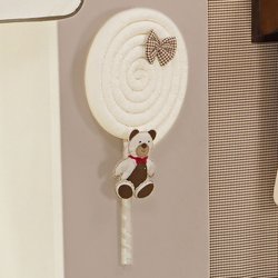 Enfeite de Porta Pirulito Pequeno Urso Bege Enfeite de Porta Pirulito Pequeno Urso Bege
