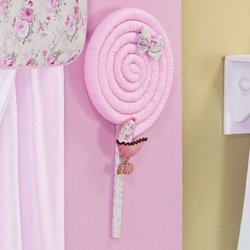 Enfeite de Porta Pirulito Baby Rosa Enfeite de Porta Pirulito Baby Rosa