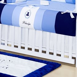 Saia de Berço Urso Rei 100% Algodão Saia de Berço Urso Rei 100% Algodão