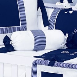 Almofada Bala Enxoval Bebê Menino Príncipe Azul Almofada Bala Enxoval Bebê Menino Príncipe Azul