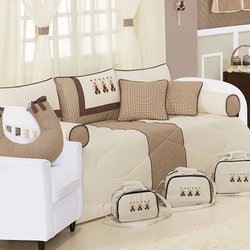 Kit Cama Babá Pequeno Urso Bege 8 Peças Kit Cama Babá Pequeno Urso Bege 8 Peças