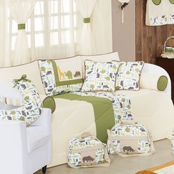 Kit Cama Babá Selva Verde Enxoval Bebê Menino Kit Cama Babá Selva Verde Enxoval Bebê Menino