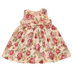 Vestido Floral Rosê Bela Bebê Menina Vestido Floral Rosê Bela Bebê Menina