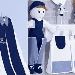 Boneco Porta Fraldas Príncipe Marinho Boneco Porta Fraldas Príncipe Marinho