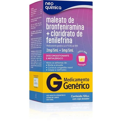 MAL BRONFENIRAMINA+FENILEFRINA 0,4+1MG/ML XPE C/120 ML MAL BRONFENIRAMINA+FENILEFRINA 0,4+1MG/ML XPE C/120 ML