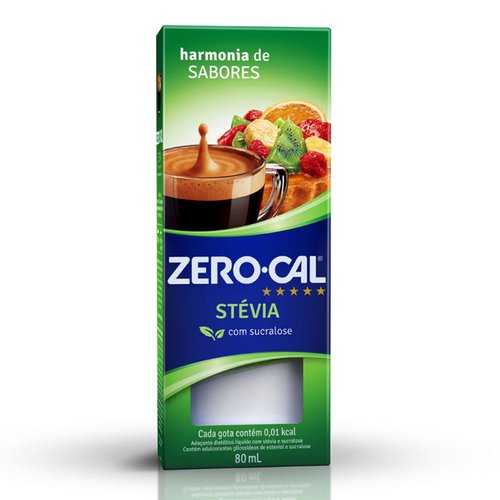 ADOÇANTE ZERO CAL STEVIA 80ML ADOÇANTE ZERO CAL STEVIA 80ML
