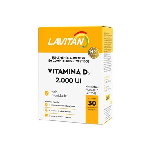 LAVITAN VITAMINA D 2000UI C/30 CPR REV LAVITAN VITAMINA D 2000UI C/30 CPR REV