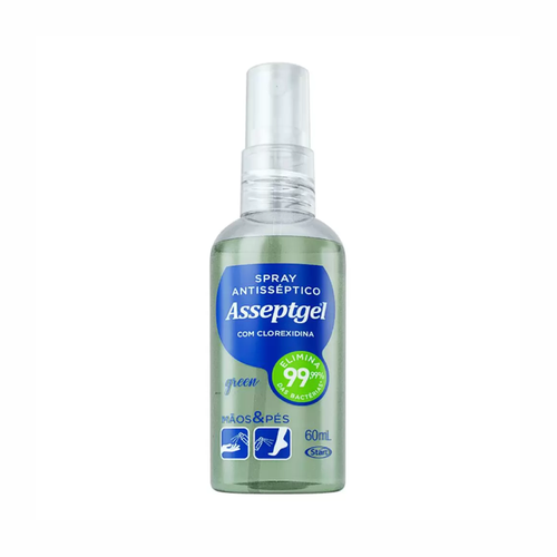SPRAY ASSEPTGEL ANTISSEP C/ CLOREXIDINA C/60 ML SPRAY ASSEPTGEL ANTISSEP C/ CLOREXIDINA C/60 ML