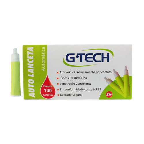 AUTO LANCETA G TECH 23G C/100 UN AUTO LANCETA G TECH 23G C/100 UN