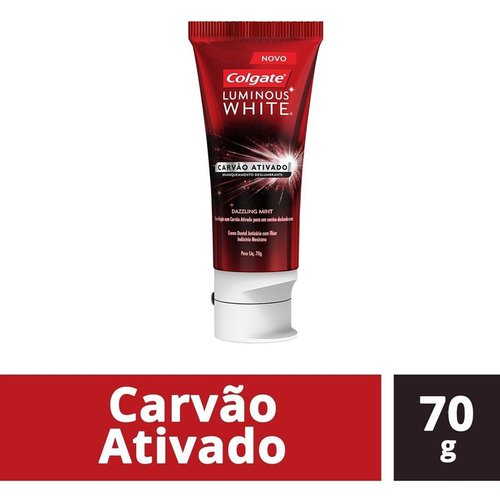 CREME DENTAL COLGATE LUMINOUS WHI 70G CARVAO ATIVADO CREME DENTAL COLGATE LUMINOUS WHI 70G CARVAO ATIVADO