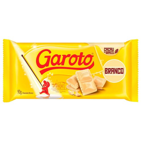 CHOCOLATE GAROTO 90G BRANCO CHOCOLATE GAROTO 90G BRANCO