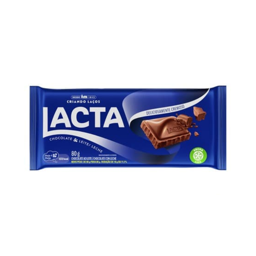CHOCOLATE LACTA AO LEITE 90G CHOCOLATE LACTA AO LEITE 90G