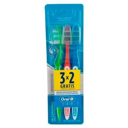 ESCOVA DENTAL ORAL B 123 L3P2 LIMP BRILHANTE MEDIA ESCOVA DENTAL ORAL B 123 L3P2 LIMP BRILHANTE MEDIA