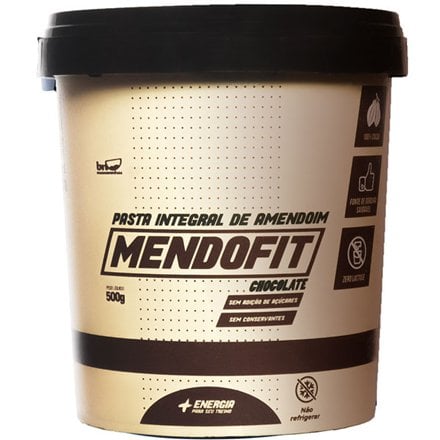 PASTA AMENDOIM MENDOFIT 500GR CHOCOLATE PASTA AMENDOIM MENDOFIT 500GR CHOCOLATE