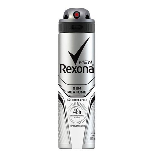 DESODORANTE REXONA AERO MEN SEM PERFUME 150ML DESODORANTE REXONA AERO MEN SEM PERFUME 150ML