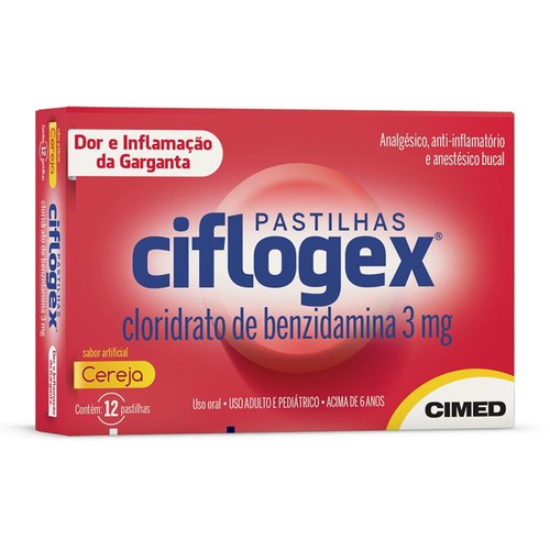 CIFLOGEX 3MG CEREJA C/12 PAST CIFLOGEX 3MG CEREJA C/12 PAST