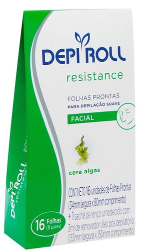 DEPI ROLL FOLHAS FACIAL 16UN RESISTANCE ALGAS DEPI ROLL FOLHAS FACIAL 16UN RESISTANCE ALGAS