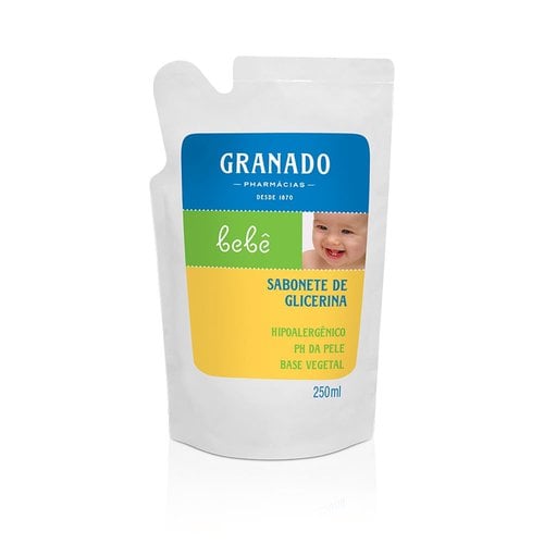 SABONETE GRANADO BEBE 250ML GLICERINA REFIL SABONETE GRANADO BEBE 250ML GLICERINA REFIL