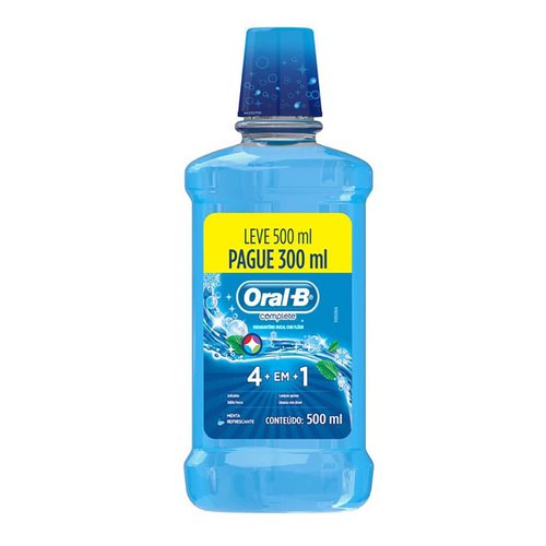 ENXAGUANTE BUCAL ORAL B LV 500 PG 300ML MENTA ENXAGUANTE BUCAL ORAL B LV 500 PG 300ML MENTA