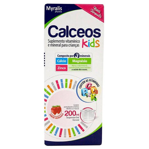 CALCEOS KIDS SOL C/200 ML CEREJA CALCEOS KIDS SOL C/200 ML CEREJA