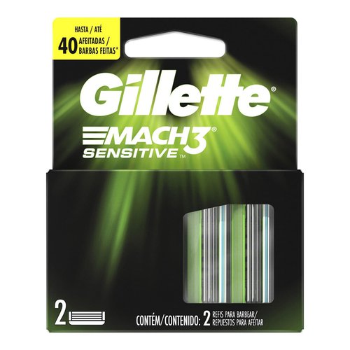 CARGA GILLETTE MACH 3 SENSITIVE C/2 CARGA GILLETTE MACH 3 SENSITIVE C/2