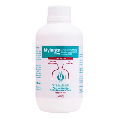 MYLANTA PLUS MORANGO SUSP C/240 ML MYLANTA PLUS MORANGO SUSP C/240 ML