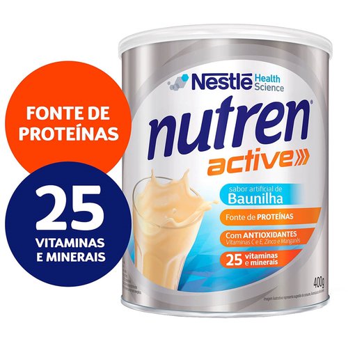 NUTREN ACTIVE 400G BAUNILHA NUTREN ACTIVE 400G BAUNILHA