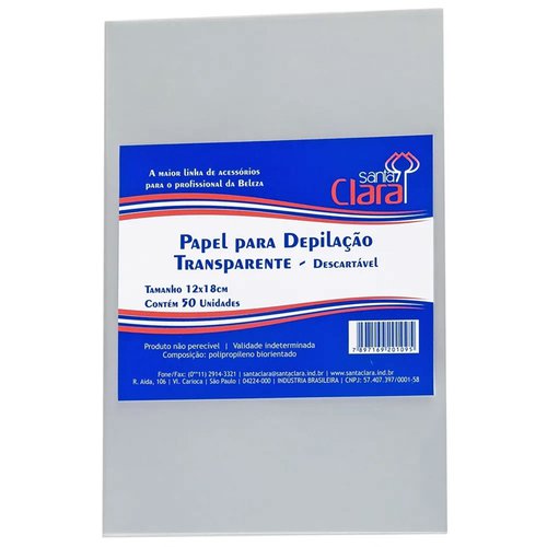 PAPEL DEPILACAO STA CLARA 50UN REF109 PAPEL DEPILACAO STA CLARA 50UN REF109