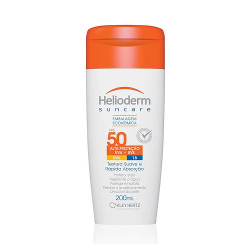 HELIODERM SUNCARE FPS50 TEXT SUAVE C/200 ML HELIODERM SUNCARE FPS50 TEXT SUAVE C/200 ML