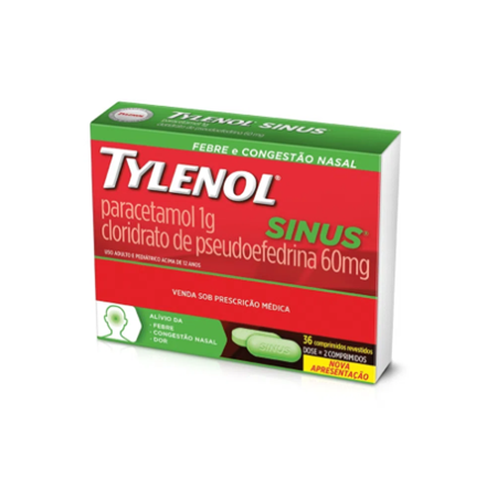 TYLENOL SINUS 500MG+30MG C/36 CPR REV TYLENOL SINUS 500MG+30MG C/36 CPR REV