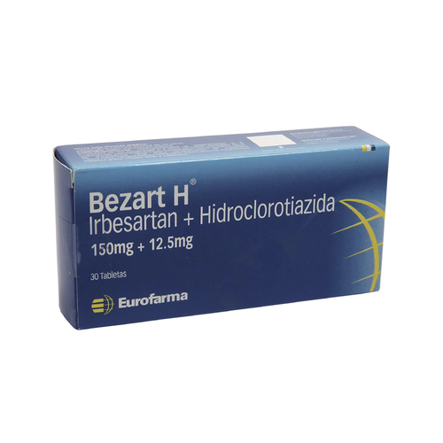 IRBESARTANA + HIDROCLOROTIAZIDA 150+12,5MG C/30 CPR IRBESARTANA + HIDROCLOROTIAZIDA 150+12,5MG C/30 CPR