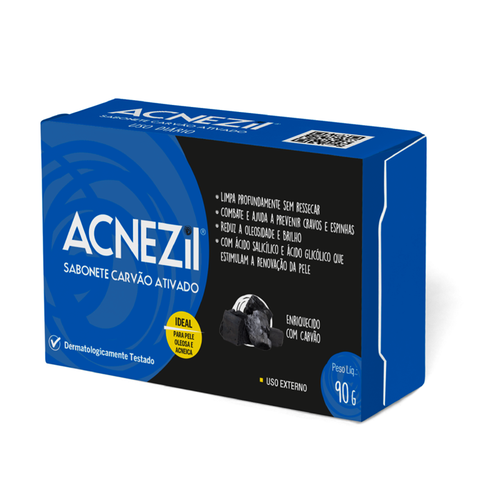 ACNEZIL SABONETE CARVAO ATIVADO C/90G ACNEZIL SABONETE CARVAO ATIVADO C/90G
