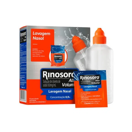 RINOSORO ALTO VOLUME 0,9% C/30 SCH+APLIC 240ML RINOSORO ALTO VOLUME 0,9% C/30 SCH+APLIC 240ML
