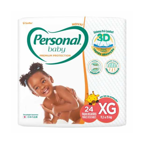 FRALDA PERSONAL BABY PREMIUM XG 24UN FRALDA PERSONAL BABY PREMIUM XG 24UN