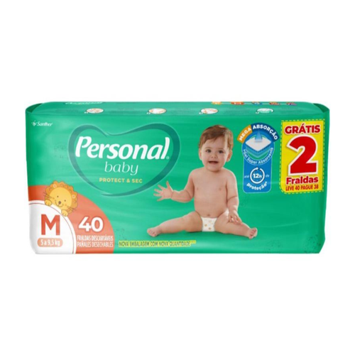 FRALDA PERSONAL BABY MEGA M L40P38UN FRALDA PERSONAL BABY MEGA M L40P38UN
