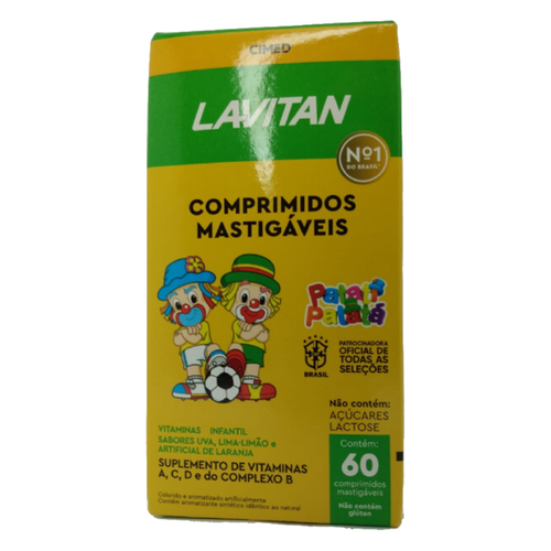 LAVITAN KIDS CBF C/60 COMPRIMIDOS MASTIGAVEIS LAVITAN KIDS CBF C/60 COMPRIMIDOS MASTIGAVEIS
