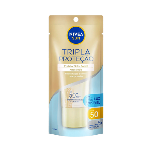 PROTETOR SOLAR FACIAL NIVEA SUN FPS50 ANTISSINAIS C/40ML PROTETOR SOLAR FACIAL NIVEA SUN FPS50 ANTISSINAIS C/40ML