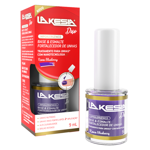 LAKESIA DUO ESMALTE ROXO BLUEEBERRY C/9 ML LAKESIA DUO ESMALTE ROXO BLUEEBERRY C/9 ML
