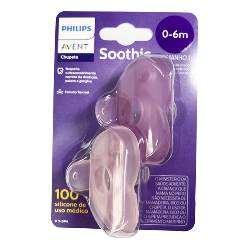 CHUPETA AVENT SOOTHIE 2UN 0-6M MENINA SCF099/02 CHUPETA AVENT SOOTHIE 2UN 0-6M MENINA SCF099/02